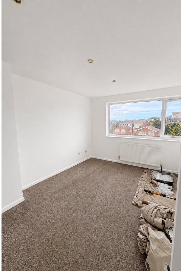 Bedroom after professional repaint by Shane Williams Painter, Conwy