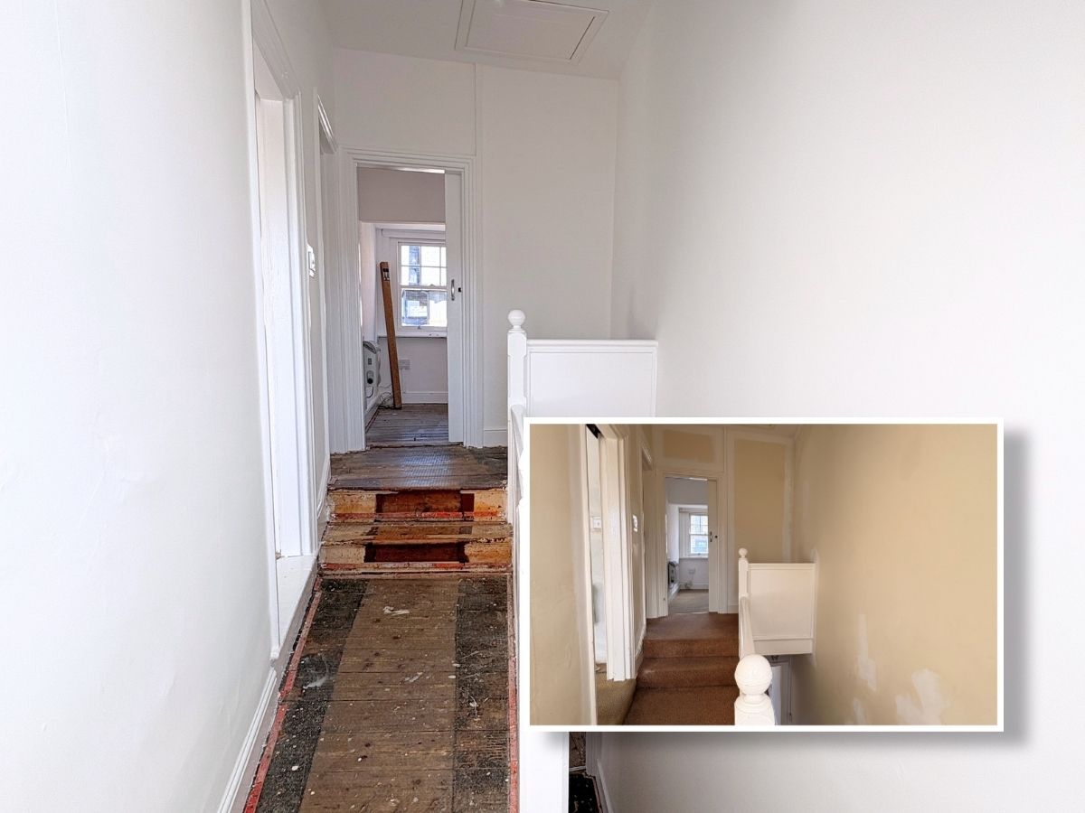 Recently repainted hallway by Shane Williams Painter