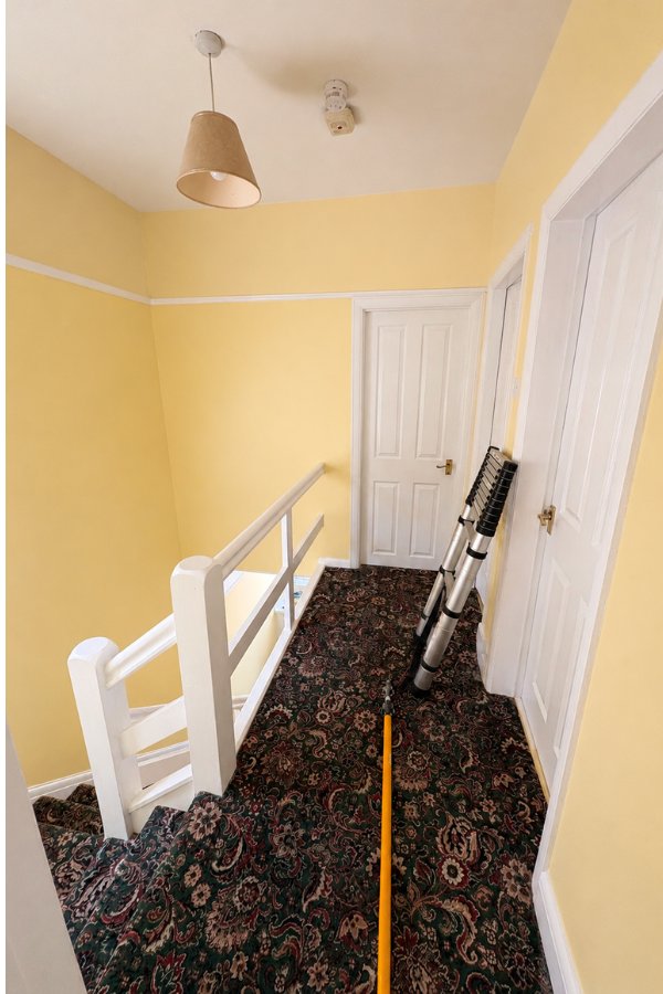 Hallway after repaint, fresh finish by Shane Williams Painter